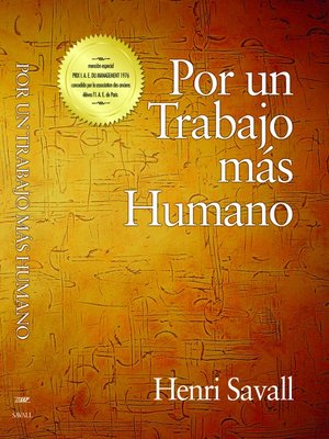 cover image of Por un Trabajo mas Humano